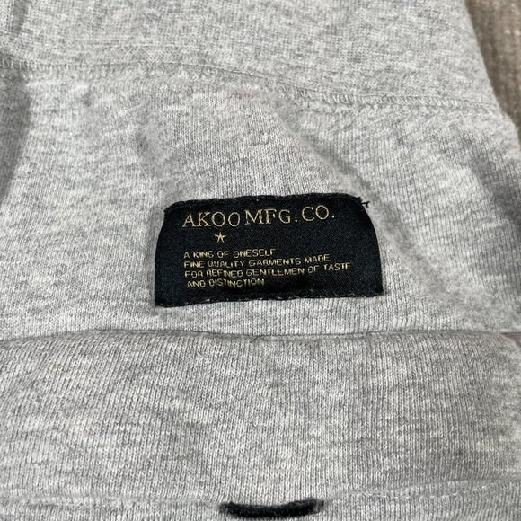 Akoo Jogger Sweatpants Mens Size Medium Gray Embroidered - Picture 10 of 14